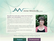 Tablet Screenshot of annewestcott.com